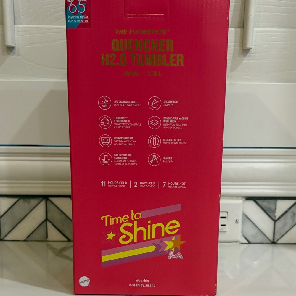 Stanley Barbie Pink Tumbler- SuperStar Barbie - Picture 2 of 9